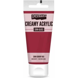 Akrilfesték krémes Pentart selyemfényű 60ml - meggypiros