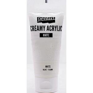 Akrilfesték krémes Pentart selyemfényű 60ml fehér