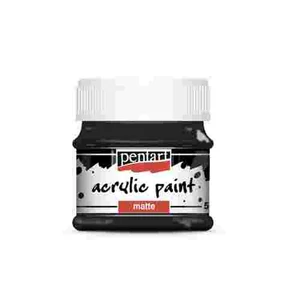 Akrilfesték matt 50ml Pentart fekete 6655