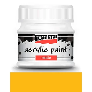 Akrilfesték matt 50ml Pentart napsárga 6662