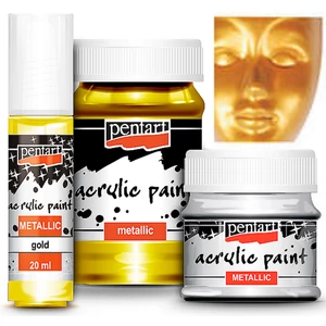 Akrilfesték metál 100ml Pentart arany
