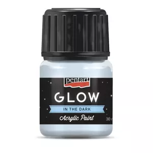 Akrilfesték sötétben világító Pentart Glow 30ml kékesfehér 6146