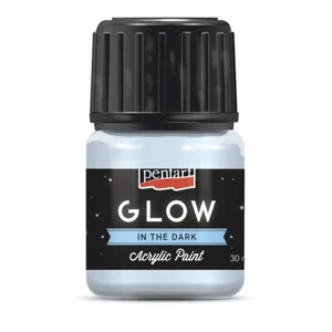 Akrilfesték sötétben világító Pentart Glow 30ml kékesfehér 6146