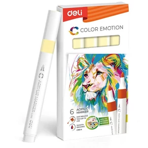 Akrilmarker /146 Light Yellow Deli 3,0mm-es kerek hegy