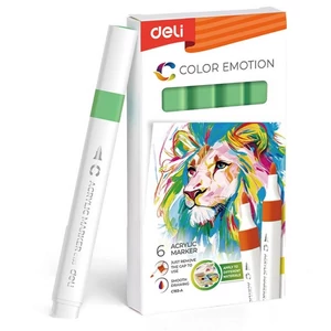 Akrilmarker /47 Bright Green Deli 3,0mm-es kerek hegy