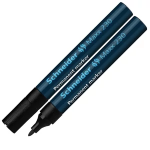 Alkoholos marker Schneider Maxx 230 1-3mm fémházas fekete Írószerek SCHNEIDER 123001