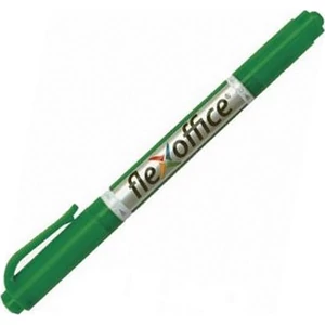 Alkoholos marker Flexoffice 0,4/1,0 mm, kúpos, kétvégű,PM01", zöld