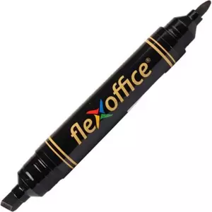 Alkoholos marker Flexoffice PM04' 0,8/6mm kúpos/vágott hegyű fekete Írószerek FLEXOFFICE FO-PM04BLACK