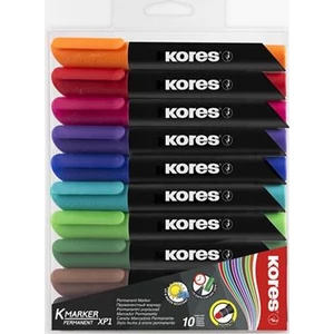 Alkoholos marker Kores K-Marker 3-5mm kúpos hegyű 10színű Írószerek KORES 20900