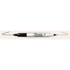 Alkoholos marker Sharpie feket kúpos kétvégű Twin Tip fekete Írószer (Gy.sz.:PMS0811100/PMS0811140)