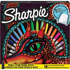 Alkoholos marker Sharpie FINE + UF készlet /20db vegyes