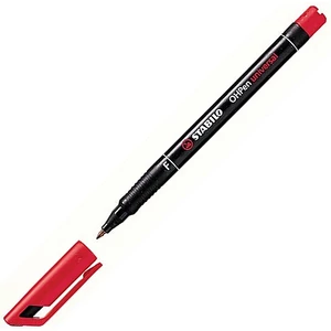 Alkoholos marker Stabilo OHP F 0,7mm tűhegyű piros Írószerek STABILO 842/40