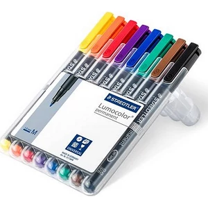 Alkoholos marker Staedtler Lumocolor 317 M OHP 1mm kúpos 8színű Írószerek STAEDTLER 317 WP8