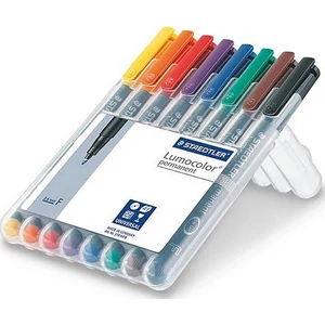 Alkoholos marker Staedtler Lumocolor 318 F OHP 0,6mm tűhegyű 8szín Írószerek STAEDTLER 318 WP8