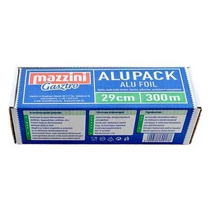 Alufólia 29cm x 300 m 9 µ erős MAZZINI Gasztro