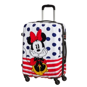 American Tourister bőrönd Disney Legends Spinner 65/24 Alfatwist 64479/9071-Minnie Blue Dots