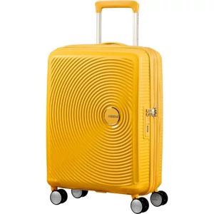 American Tourister kabinbőrönd Soundbox 55/20 bővíthető bőrönd 88472/1371-Golden Yellow, 4 kerekű