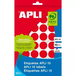 Etikett Apli körcímke 16mm kék 8lap/csomag Apli 2739 minőségi etikettek