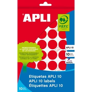 Etikett Apli körcímke 16mm kék 8lap/csomag Apli 2739 minőségi etikettek