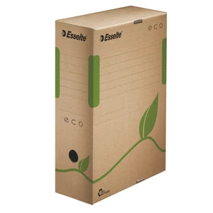 Archiváló doboz Esselte 100mm A4, újrahasznosított karton, barna, Eco 100x327x233 mm