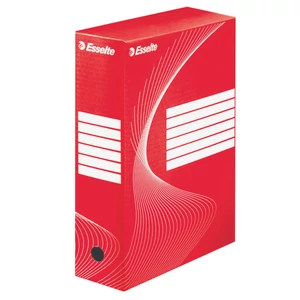 Archiváló doboz Esselte BOXYCOLOR színes 100mm piros Esselte