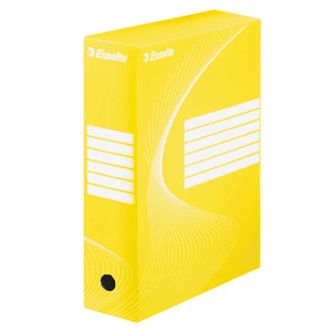 Archiváló doboz Esselte BOXYCOLOR színes 100mm sárga Esselte