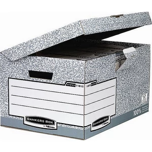 Archiváló konténer Fellowes BANKERS BOX® SYSTEM csapófedeles szűrke Iratrendezés FELLOWES 1181501