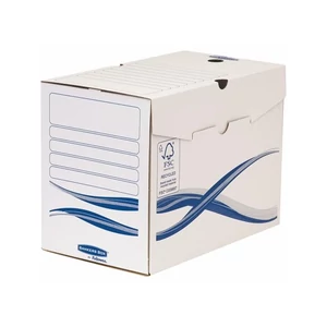 Archiválódoboz A/4 Fellowes 200mm Bankers Box Basic, kék-fehér Iratrendezés, archiválás