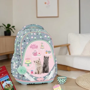 Ars Una Anatómiai Iskolatáska Cute Animals Tea Party  26' 54565326 gerincbarát 3év garancia