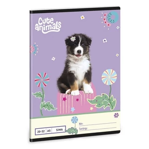 Ars Una Füzet 20-32 Sima 26 A/5 Cute Animals  Aussie 26' 53615282 prémium minőség