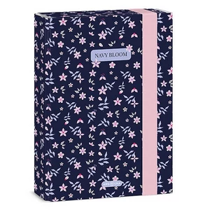 Ars Una A5 Füzetbox 26' Navy Bloom 50865611 prémium minőség