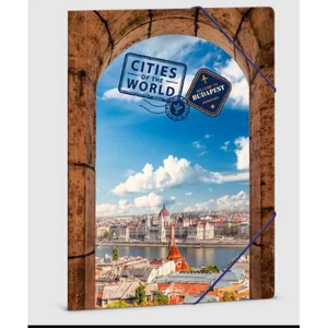 Ars Una Gumis mappa A4 23' Cities-Budapest 50213115 350gr vastag kartonból