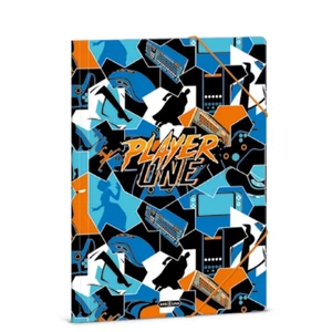 Ars Una Gumis mappa A4 24' Player One 50213535 350gr vastag kartonból