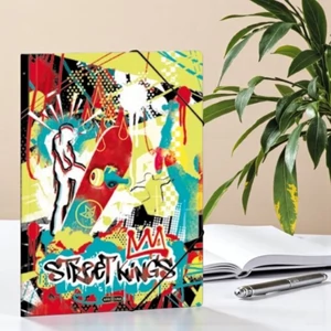 Ars Una Gumis mappa A4 24' Street Kings   gördeszka 50213573 350gr vastag kartonból