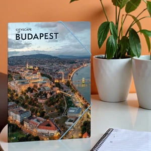Ars Una Gumis mappa A4 25 Cityscape-Budapest 50215065 350gr vastag kartonból