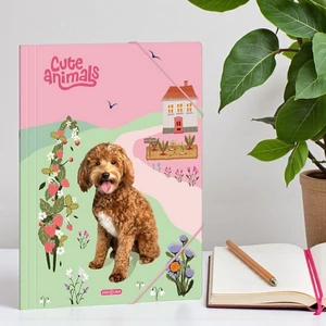 Ars Una Gumis mappa A4 25 Cute Animals Doggie 50214587 350gr vastag kartonból