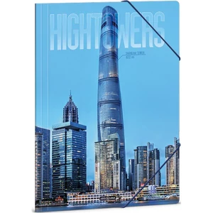 Ars Una Gumis mappa A4 25 Hightower-Shanghai Tower 50215133 350gr vastag kartonból