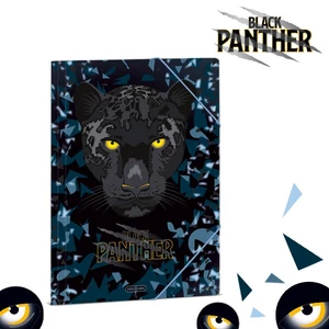 Ars Una Gumis mappa A4 26' Black Panther 50215294 350gr vastag kartonból