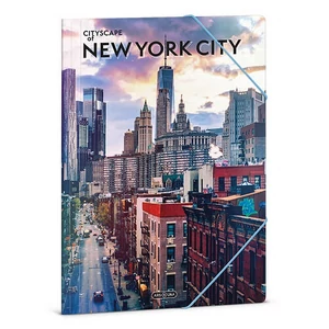 Ars Una Gumis mappa A4 26' Cityscape-New York 50215652 350gr vastag kartonból
