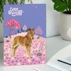 Ars Una Gumis mappa A4 26' Cute Animals Horse 50215263 50215263 350 g vastag kartonból