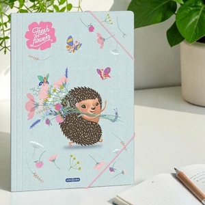 Ars Una Gumis mappa A4 26' Fresh Flowers 50215249 350gr vastag kartonból