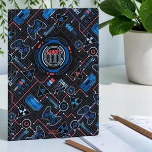 Ars Una Gumis mappa A4 26 Gamers HUD 50215256 350gr vastag kartonból