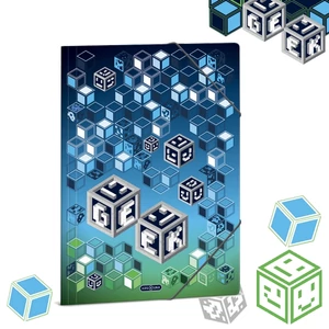 Ars Una Gumis mappa A4 26' Geek 50215393 350gr vastag kartonból