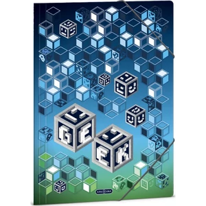 Ars Una Gumis mappa A4 26' Geek 50215393 350gr vastag kartonból