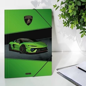 Ars Una Gumis mappa A4 26' Lamborghini  26' zöld 50215225 350gr vastag kartonból
