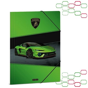 Ars Una Gumis mappa A4 26' Lamborghini  26' zöld 50215225 350gr vastag kartonból