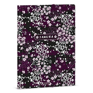 Ars Una Gumis mappa A4 26' Sakura 50215317 350gr vastag kartonból