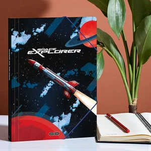 Ars Una Gumis mappa A4 26' Space Explorer 50215522 350gr vastag kartonból