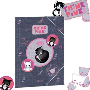 Ars Una Gumis mappa A4 Think Pink  26' 50215195  350gr vastag kartonból