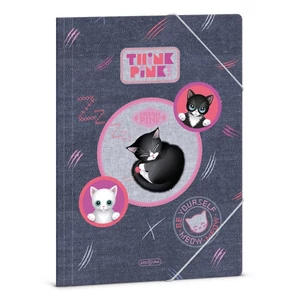 Ars Una Gumis mappa A4 Think Pink  26' 50215195  350gr vastag kartonból